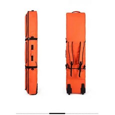 스키 휠백 캐리어 대용량 장비 수납 가방 스노우보드, 1개, 오렌지레드
