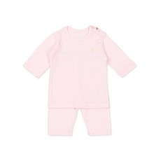 오가닉맘 뉴코아부천점 | 오가닉맘 핑크 아일렛 내의 | 사랑스러운 핑크 패턴 부드러운 촉감의 쾌적함