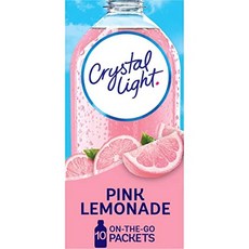 Crystal Light 크리스탈 라이트 핑크 레모네이드 파우더 음료 믹스 10개입, 36.9g, 36.9g, 1개, 1개
