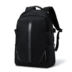 BJIAX 남성용 노트북 백팩 USB 충전 기능이 있는 비즈니스 백팩 15.6인치 컴퓨터 가방 30L 블랙 경량 도난 방지 방수 백팩 비즈니스 작업 대학 여행에 적합, BJIAX 남성용 노트북 백팩, USB 충전 기능이 있