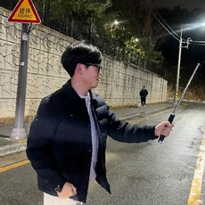 호신 삼단봉 텔레스코픽 신축 경찰봉 방어용품 휴대용 보안 경비 야외 안전, 1개