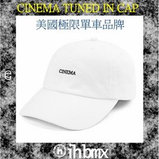 CINEMA TUNED IN CAP 帽子 白色 美國極限單車品牌 特技車/土坡車/自行車/下坡車/BMX/街道車, 1個