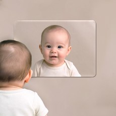 붙이는 거울 아기 아크릴 안깨지는 부착식 안전 욕실 거울