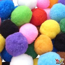 DOITYA 彩色絨毛球 手作DIY材料 美勞用品, 35mm混色包裝, 1個