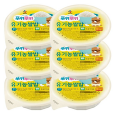 햇반 유기농쌀즉석밥, 130g, 6개