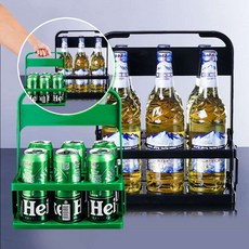 쌍문상회 빈티지컵받침 컵 캔 배달통 컵캐리어 6구 6구캐리어 커피캐리어 배달 컵트레이 음료수 홀더 트레이 음료트레이 캠핑용품 모노심플 캠핑 테이크아웃홀더 40872EA, 1-커피캐리어-그린