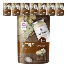 청정원 싱글파우치 알프레도소스 150g 8개, 1세트
