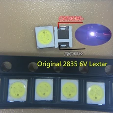 50 pcs 원래 lextar 2835 3528 1210 6 v 2 w smd led 수리 tv 백라이트 차가운 흰색 lcd 백라이트 led 전자 부품 액세서리 소스, NO-1 LEXTAR
