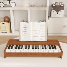 장난감피아노 토이피아노 음악 건반놀이 작은 연습용, 25건반 핑크 충전식, 1개