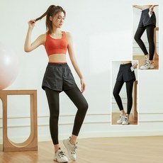 【BODYAIR】假兩件式 輕感滾邊 九分褲 運動褲