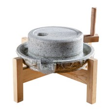 전통식 맷돌 래트로 가정용 절구 곡물 갈기, 1개