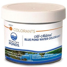Healthy Ponds Pond Water Dye 블랙 73.7g(2.6온스) 병 간식 250 000갤런, 블루
