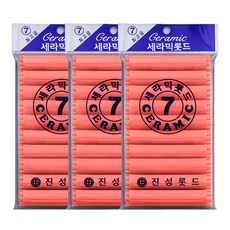 오라이브 진성 셀프파마 세라믹 헤어 롯드 7호, 3개, 주황