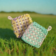 양말목 티매트 DIY 직조틀과양말목 환경교육 업사이클링 키트 양말목공예, 직조틀 10칸 + 양말목40개(5색), 1개