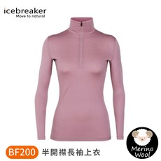 Icebreaker 女 Oasis 半開襟長袖上衣