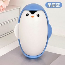 呆萌小企鵝 企鵝造型黏毛器 可水洗重複使用 有效去除毛髮灰塵 黏性佳不殘膠 家用清潔好幫手, 1個, (可水洗重複使用)企鵝款藍色