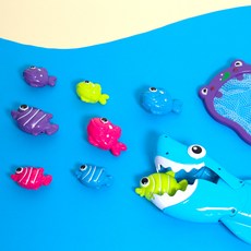 상어 목욕 놀이 세트 / 하마 물고기 물놀이, 1개