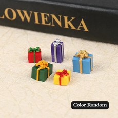 스케일 인형 집 크리스마스 선물 상자 장식, 1. Multicolor