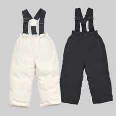 몽젤로 아기 유아 키즈 스키 눈썰매옷 썰매복 패딩 방수 바지 팬츠