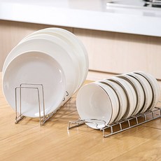쓰리오브어스 심플 접시꽂이 그릇건조대 스테인리스, 1개, 1개
