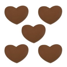 YELARXI 테니스 라켓 진동 댐프너 부드러운 실리콘 라켓 충격 흡수 장치 테니스 라켓 스트링에 적합 - 하트 모양 (핫핑크 5개), 브라운