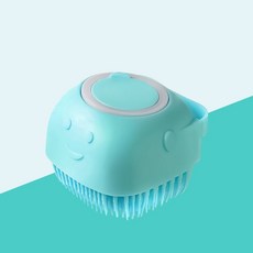 샤워 브러쉬 목욕솔 반려동물 저자극 실리콘 98391ea 1(EA), ONE, 블루