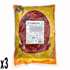 새마원 HACCP 국내제조 무말랭이무침, 3개, 2kg