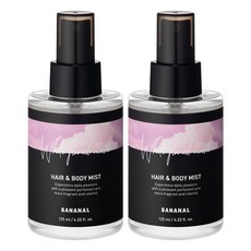 바나날 퍼퓸드 헤어&바디 미스트 화이트 플로랄 머스크, 125ml, 2개