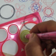 스피로그래프 도형그리기 톱니바퀴자, 1개, 상세페이지 참조