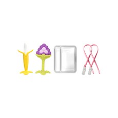 앙쥬 베스트 치발기 2종 (선택) + 케이스 2p 세트, 바나나+3D포도, 1개