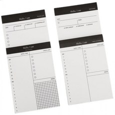 체크형 시간관리 타임박스 메모장 플래너 메세지 투두리스트 스캐쥴형 50매, 단일상품1, 단일상품0