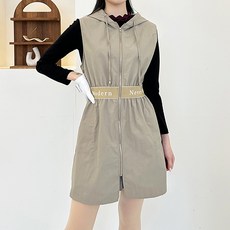 엠엠스포츠 여성 가을 롱 베스트 골프 조끼 골프웨어