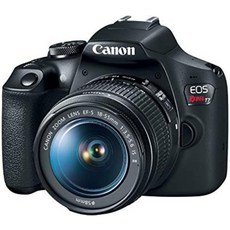 캐논 EOS 레벨 T7 DSLR 카메라 EF-S 18-55mm f3.5-5.6은 II 렌즈 키트 2410 메가픽셀 CMOSAPS-C 센서 풀 HD 비디오 내장 Wi-Fi 초보자, Body w/ 18-55mm