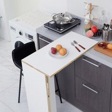 주방 조리대 보조식탁 반딱테이블 화이트 대형, 단품