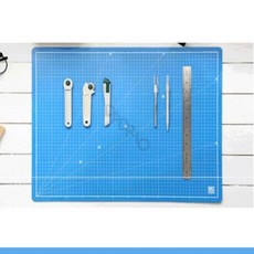 드리오샵 윈스타 A3 컬러컷팅판 스카이블루 책상깔판매트