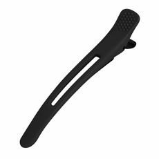 無痕鴨嘴髮夾 無痕夾 一字夾 定位夾 無痕分區夾 無痕髮夾 加長髮夾 劉海夾 鴨嘴夾 黑色髮夾 美髮夾, 1個, 黑色