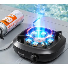초고출력 8800W 캠핑용 불기둥 가스버너 안전잠금 레인지, B. 블랙 컬러 모델