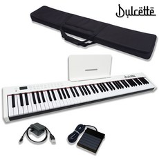 Dulcette 杜莎 DC-11 88鍵標準厚鍵電鋼琴 公司貨, 白色,88鍵, 1個