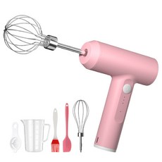 電動打蛋器小型無線手持打蛋器多功能打奶油烘焙蛋糕打發器, 粉色,*
