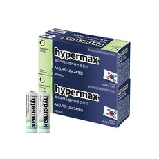 크린랲 크린랩 하이퍼맥스 건전지 벌크 AA / 국내생산 AA건전지, 24개입, 2개