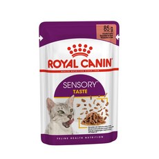 皇家 ROYAL CANIN SENSORY TASTE 貓濕糧餐包 85g 塊狀肉汁配方 熟齡貓 室內貓 理想體態, 1個, 豐富鮮味主食濕糧