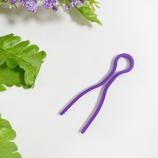플라스틱 보빈클립 실클립 보빈클립 실밥 빠짐 방지 컬러, 보라색, 7cm, 1개