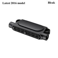 휴대용 자동차 시트 냉각 팬 단계 조절 헤드레스트 뒷좌석용 전원 내부, 1개