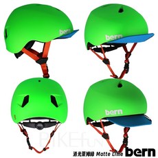 美國 bern NINO DVRT 兒童安全帽 幼童 滑步車 適用, 消光萊姆綠,XS-S (48-51.5cm), 1個