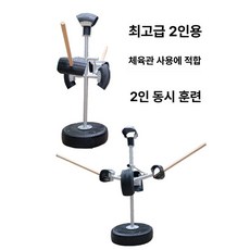 검도 타격대 타이어 샌드백 수련 연습대 죽도 훈련용, 1개, 바퀴 있는 매장용 검도 타격대 2인용