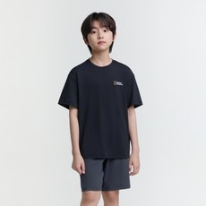 내셔널지오그래픽 키즈 K252UPB902 냉감 5부 상하 SET CARBONBLACK 924439