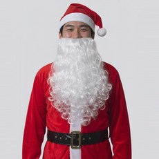 화이트 턱수염 산타코스튬 액세서리 파티 연출용 분장소품, 단품, 단품