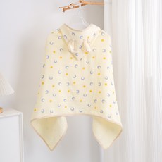 블랙체리 아동용 4겹순면 후드 비치가운, 달달별, 1개