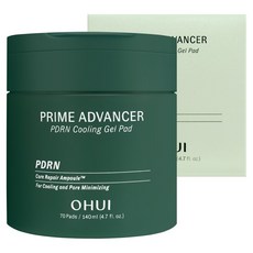 오휘 프라임 어드밴서 피디알엔 PDRN 쿨링 겔 패드, 1개, 70매입