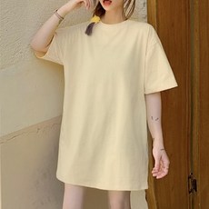 여성 4컬러 베이직 루즈핏 반팔 티셔츠 LK-T15